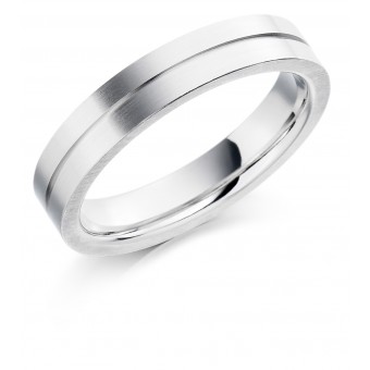 Platinum 4.5mm Serena wedding ring 