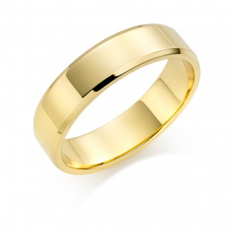 18ct yellow gold 6mm New Windsor wedding ring 