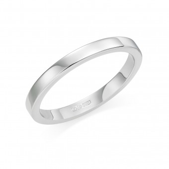 Platinum 2mm Windsor wedding ring