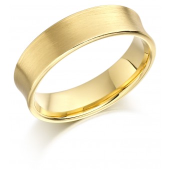 18ct yellow gold 6mm Catarine wedding ring 