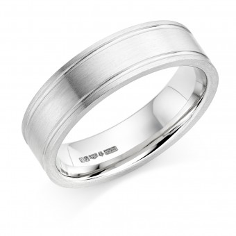 Platinum 6mm Ricadonna wedding ring 