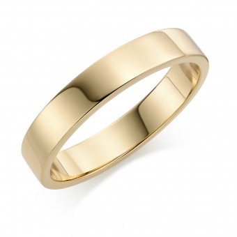 18ct yellow gold 4mm Windsor wedding ring