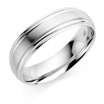 Platinum 6mm Donnalyn wedding ring 