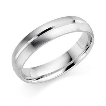 Platinum 5mm Genevra wedding ring 