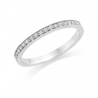 Platinum Amalia round cut diamond full eternity ring 0.35cts