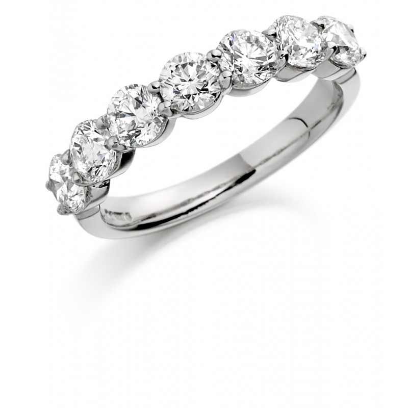 Round cut outlet eternity ring