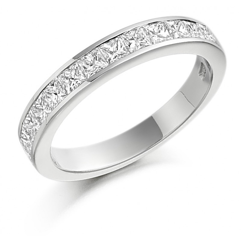 Platinum princess cut on sale diamond eternity ring