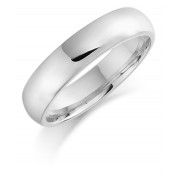 Platinum 5mm Oxford wedding ring