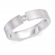 Platinum 4mm Evelina diamond wedding ring 0.08cts