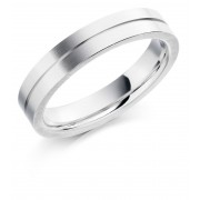 Platinum 4.5mm Serena wedding ring 