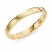 18ct yellow gold 3mm Windsor wedding ring