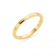 18ct yellow gold 2mm New Windsor wedding ring 