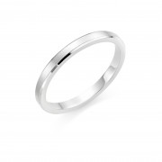 Platinum brushed finish 2mm New Windsor  wedding ring 