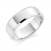 Platinum 7mm New Windsor wedding ring