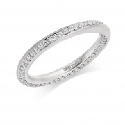 Platinum 2.5mm Stella diamond wedding ring 0.50cts