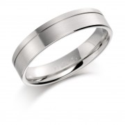 Platinum 5mm Valeria wedding ring 