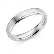 Platinum 4mm Verdi wedding ring 