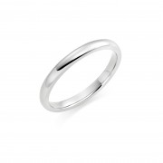 Platinum 2mm Oxford wedding ring