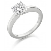 Platinum Geonna round cut diamond solitaire ring 0.41cts