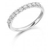 Platinum Claudina round cut diamond eternity ring 0.45cts