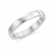 Platinum 3mm Windsor wedding ring