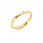 18ct yellow gold 2mm Cambridge wedding ring