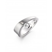 Platinum Byanca round cut diamond ring 0.36cts