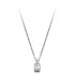 18ct white gold Esta emerald cut diamond pendant 0.15cts