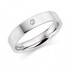 Platinum 4mm Lucia diamond wedding ring 0.04cts