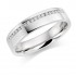 Platinum 4.5mm Aida diamond wedding ring 0.10cts