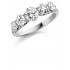 Platinum Contessa round cut diamond five stone ring 1.53cts