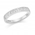 Platinum Alexandra carré cut diamond half eternity ring 0.64cts