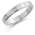 Platinum 3mm Windsor diamond wedding ring 0.06cts