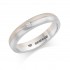 Platinum & 18ct white gold 3.5mm Ysabelle diamond wedding ring 0.02cts