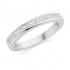 Platinum Alexandra princess and baguette cut diamond half eternity ring 0.49cts