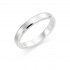 Platinum brushed finish 3mm New Windsor wedding ring 