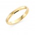 18ct yellow gold brushed finish 3mm New Windsor wedding ring 