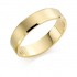 18ct yellow gold brushed finish 6mm New Windsor wedding ring 