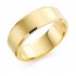 18ct yellow gold brushed finish 8mm New Windsor wedding ring 