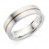 Platinum & 18ct red gold 6mm Serena wedding ring 