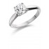 Platinum four claw Alessia round cut diamond solitaire ring 0.40cts