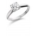 Platinum four claw Alessia round cut diamond solitaire ring 0.50cts