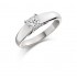 Platinum Calandra princess cut diamond solitaire ring 0.40cts