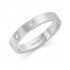 Platinum 3mm Windsor diamond wedding ring 0.08cts
