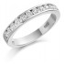 Platinum Alexandra round cut diamond true half eternity ring 0.43cts