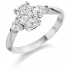 Platinum Gabriella oval cut diamond ring, diamond set shoulders 1.23cts