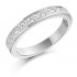Platinum Alexandra princess cut diamond true half eternity ring 0.63cts