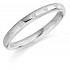 Platinum 2.5mm Oxford diamond wedding ring 0.05cts