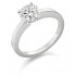 Platinum Geonna round cut diamond solitaire ring 0.51cts