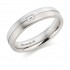 Platinum & 18ct white gold 5mm Ysabelle diamond wedding ring 0.10cts